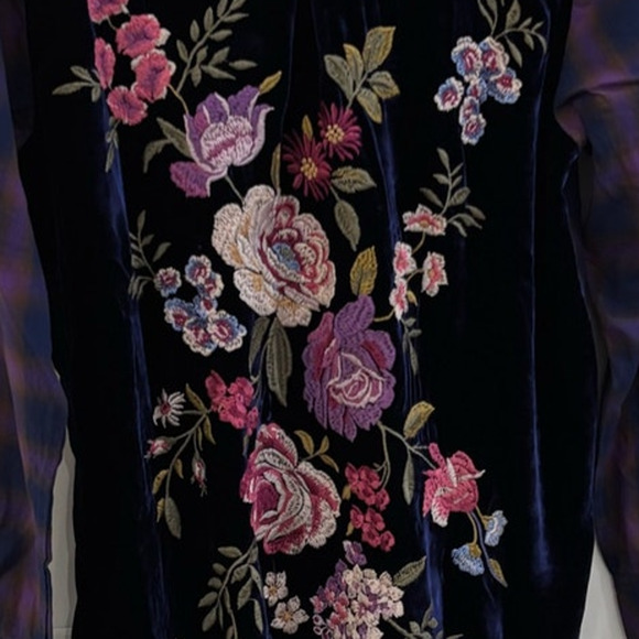 Johnny Was Contrast Back Shirt - Georgiana Tessa Plaid Medium - Picture 5 of 10